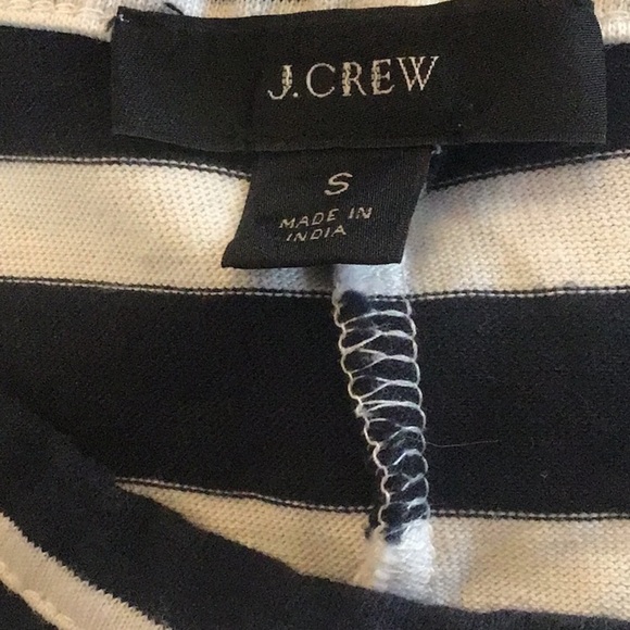 J CREW -  Breton Stripe nautical sleeveless cotton knit Hi-Low Maxi Dress Small - Picture 7 of 8